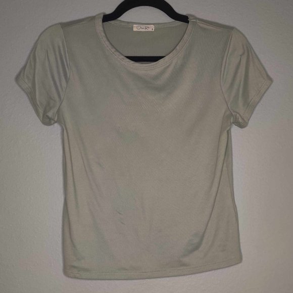 Olivia Rae Muted Army Green Tee Shirt - Picture 1 of 4